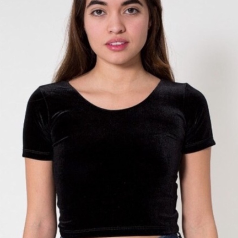 Forever21 Velvet Crop Top